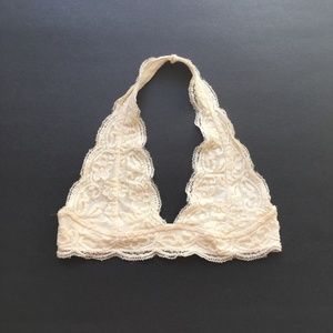NEW women's Tilly's cream lace bralette